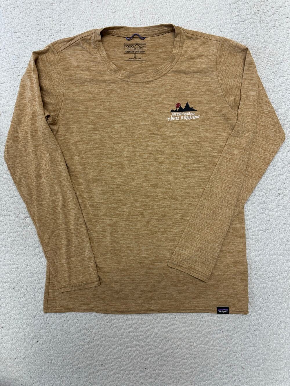 Patagonia Womens Capilene Cool Daily Graphic Lands Long Sleeve Shirt Small